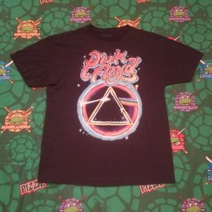 🌈🎸 Pink Floyd 🎵 Shirt Large 1987 80s Design Graffiti 🔥 Dark Side of the Moon